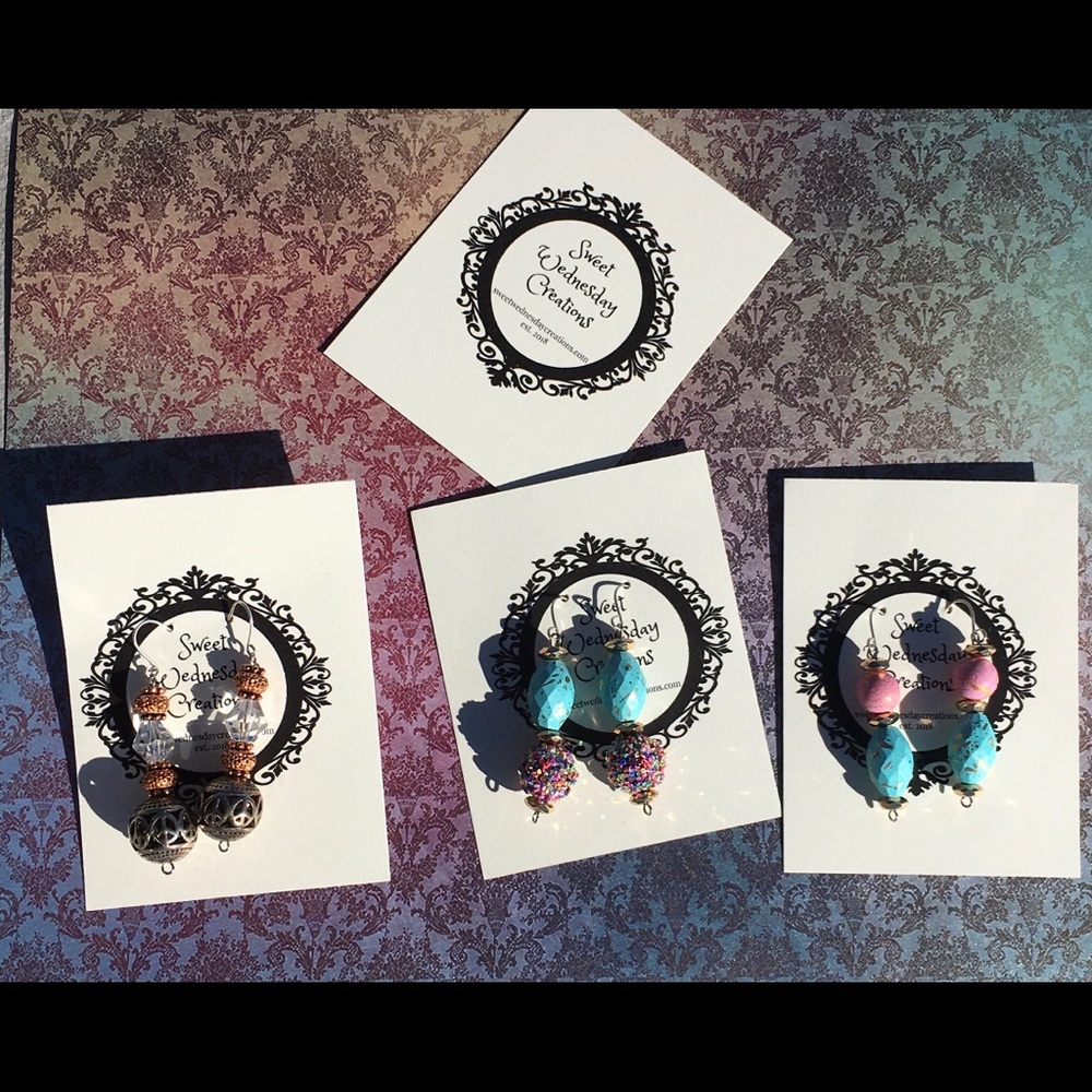 Fun Festive Drop Dangle Earrings - Picture 4 of 6